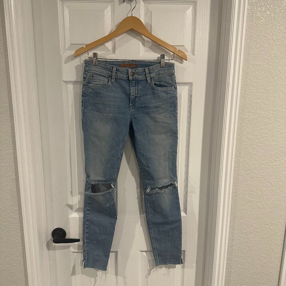 Joe's Jeans Women's High Rise Skinny Ankle size 27 Light Wash | Good | Casual